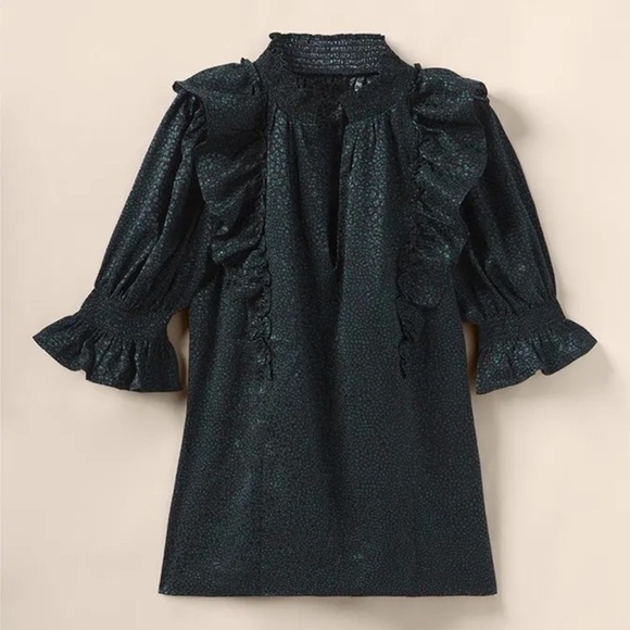 🆕 Matilda Jane Good Hart GH Ruffle It Up Dot Print Puff Sleeve Blouse - Picture 2 of 8